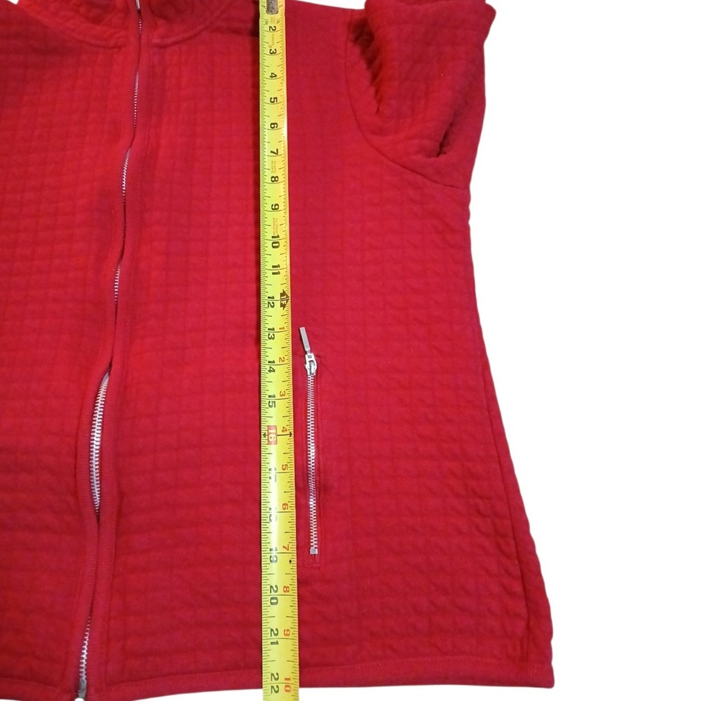 Karen Scott Sport Red Women Zipper Sweter Size XL - Picture 5 of 8